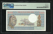 Charger l&#39;image dans la galerie, Chad : 1000 Francs 1980 ; PMG : Superb Gem UNC 67 ; EPQ
