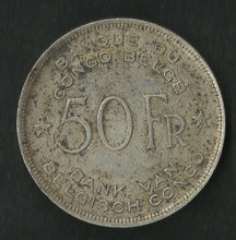 Charger l&#39;image dans la galerie, Congo Belge : 50 Francs 1944 Argent
