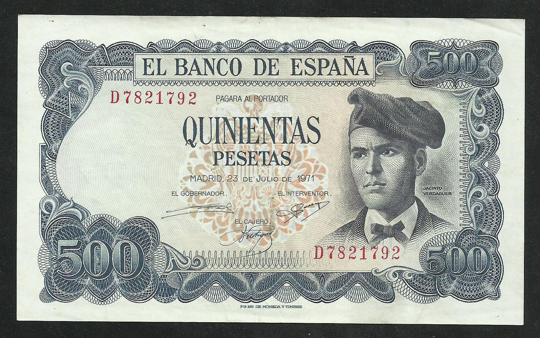 Espagne : 500 Pesetas 1971