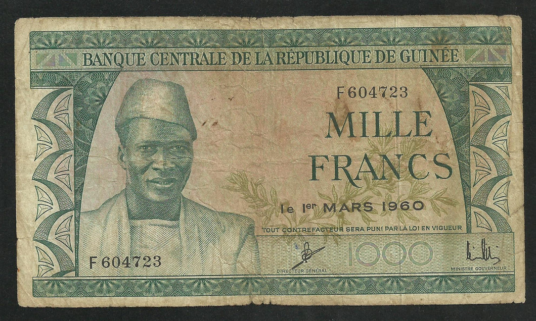 Guinée : 1000 Francs 1960