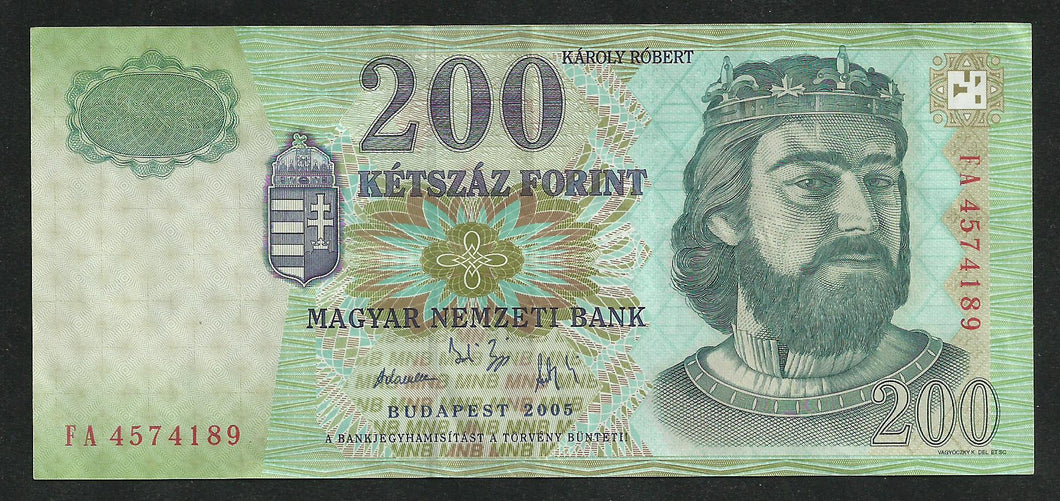 Hongrie : 200 Forint 2005
