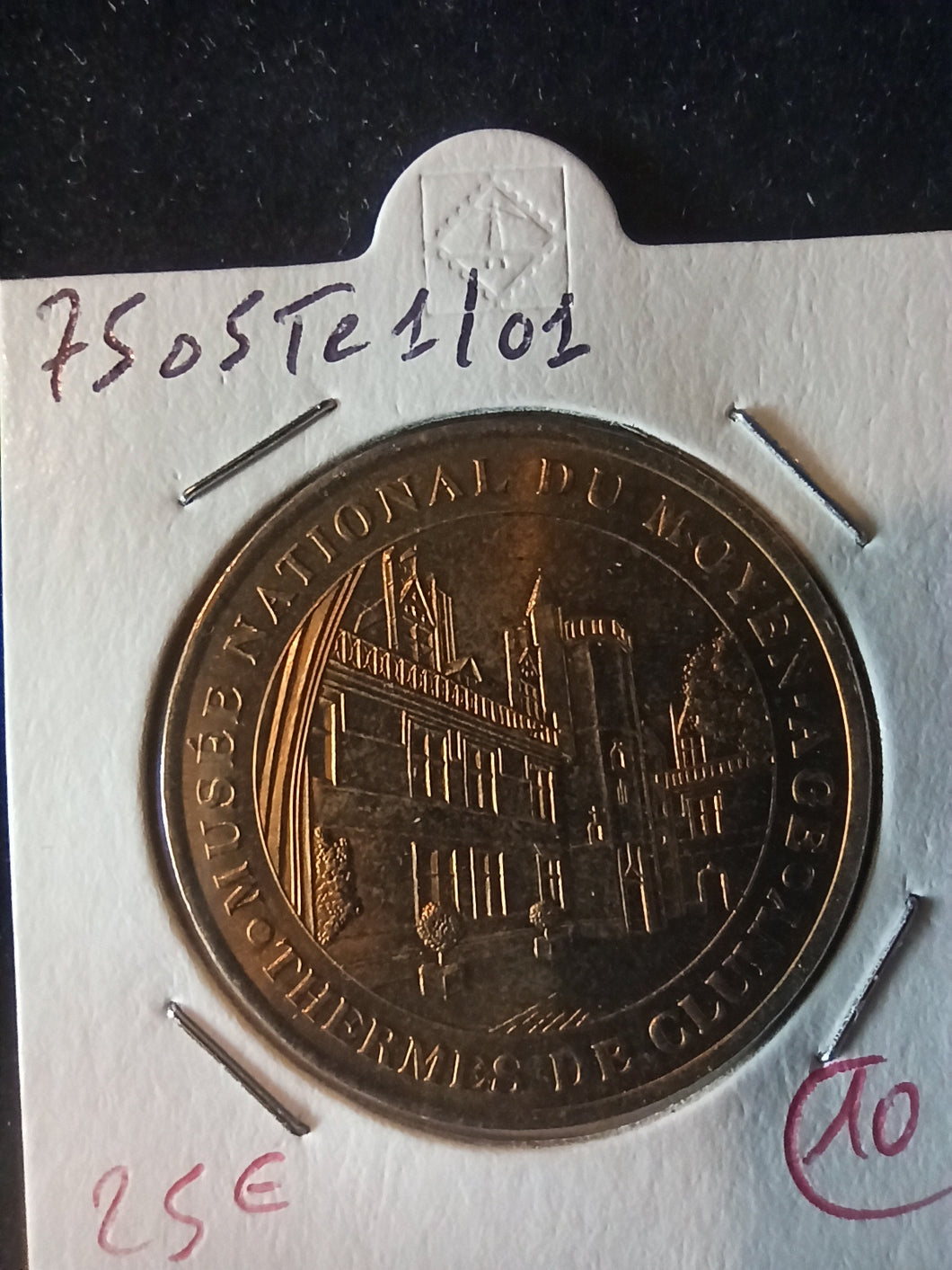 Jeton Monnaie de Paris 75 : Musée du Moyen Age : Thermes de Cluny 2001