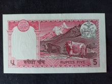 Charger l&#39;image dans la galerie, Nepal : 5 Rupees 1974
