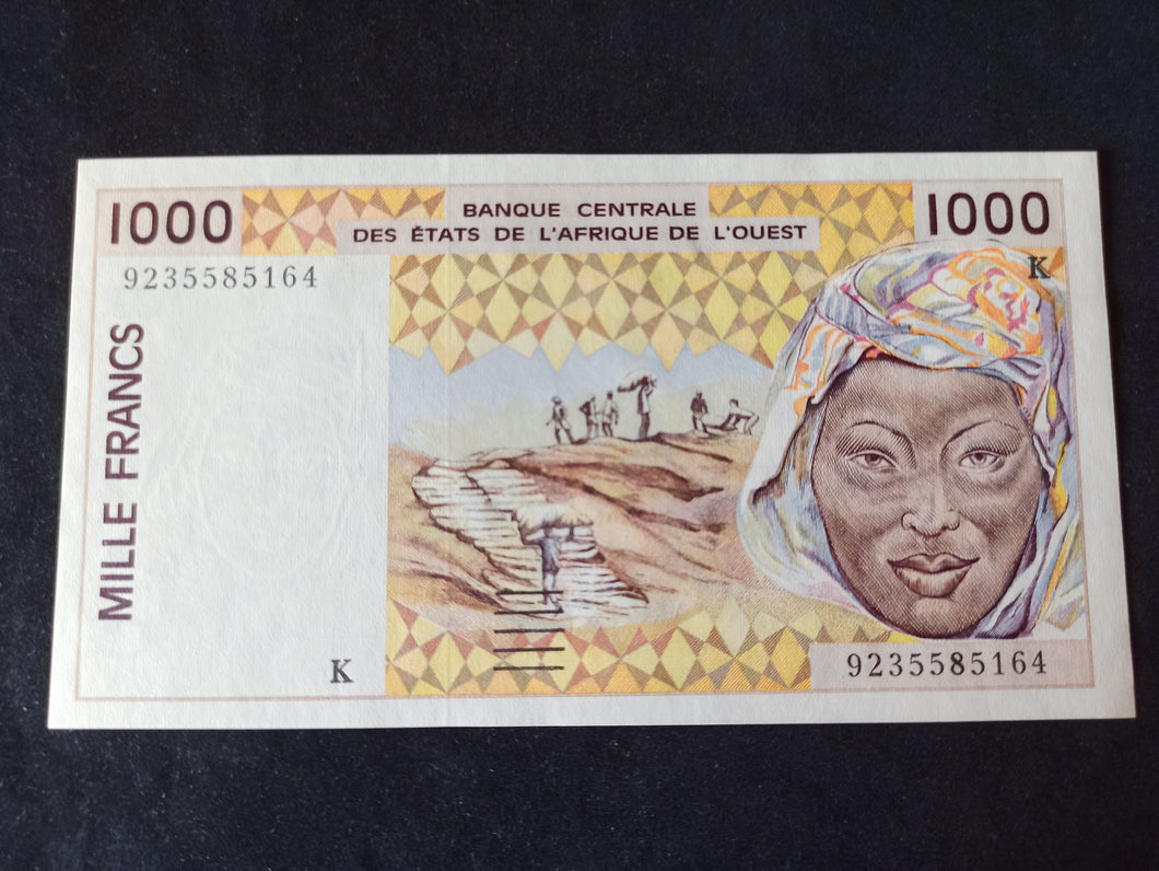 Afrique de l'Ouest : 1000 Francs K Sénégal NEUF