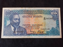 Charger l&#39;image dans la galerie, Kenya : 20 Shillings 1975
