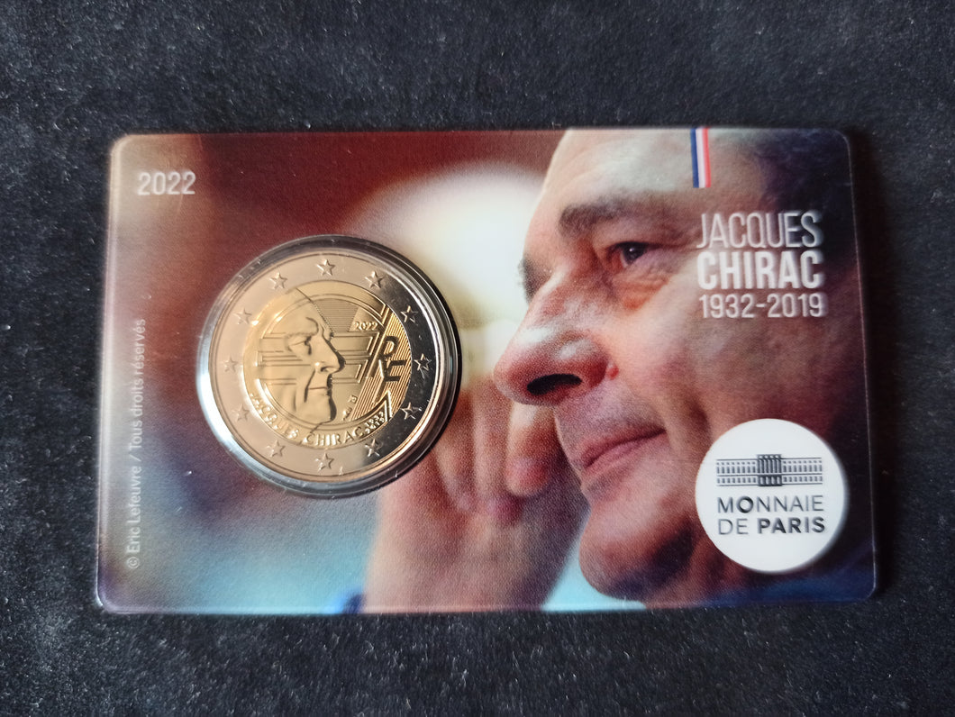 2022 : Coincard 2 Euro BU France : Jacques Chirac