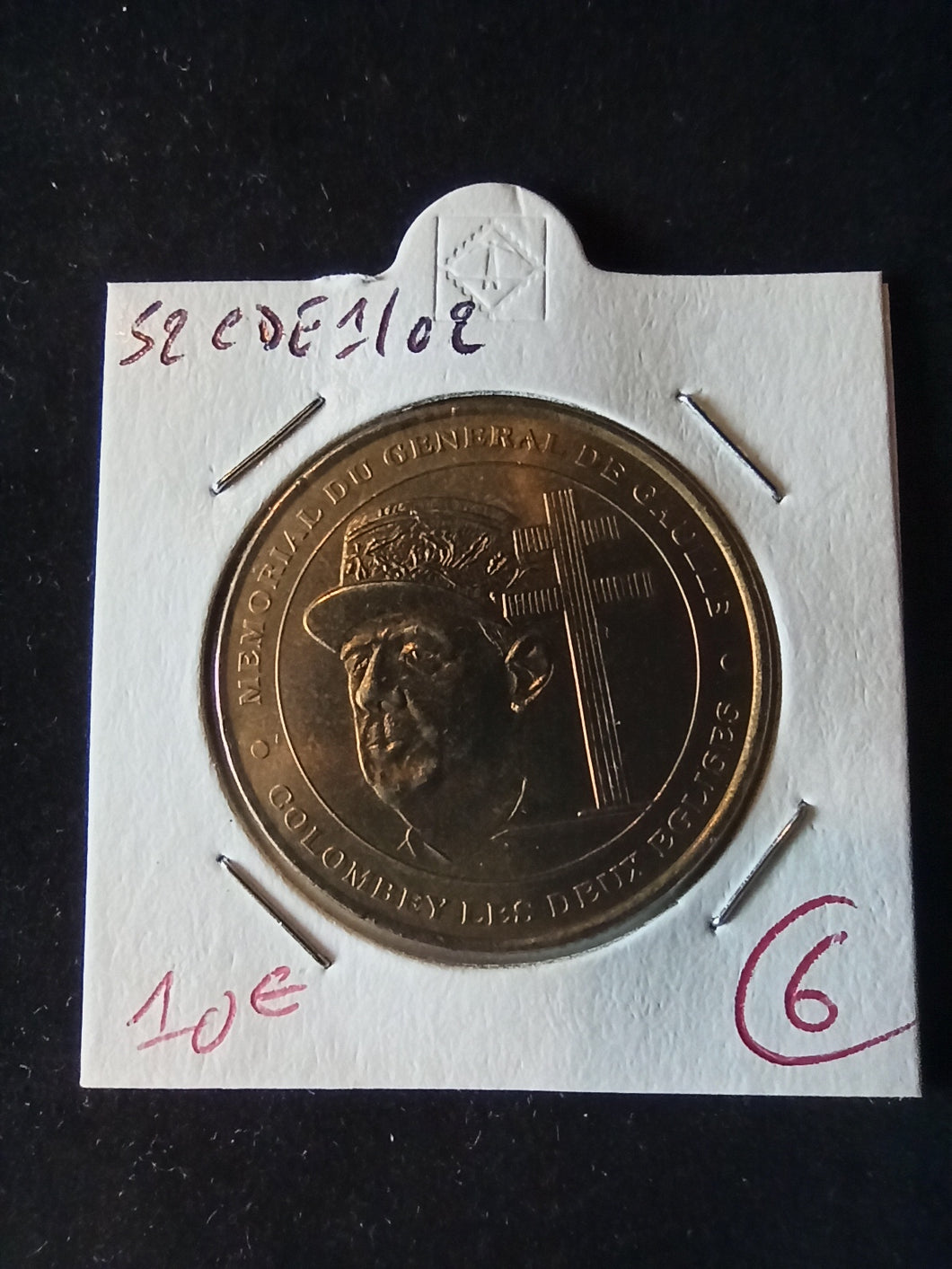 Jeton Monnaie de Paris Mémorial de Gaulle / Colombey les deux Eglises 2002