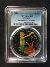 Charger l&#39;image dans la galerie, France : 50 Euro 2016 : Petit Prince - Renard ; PCGS : MS 68
