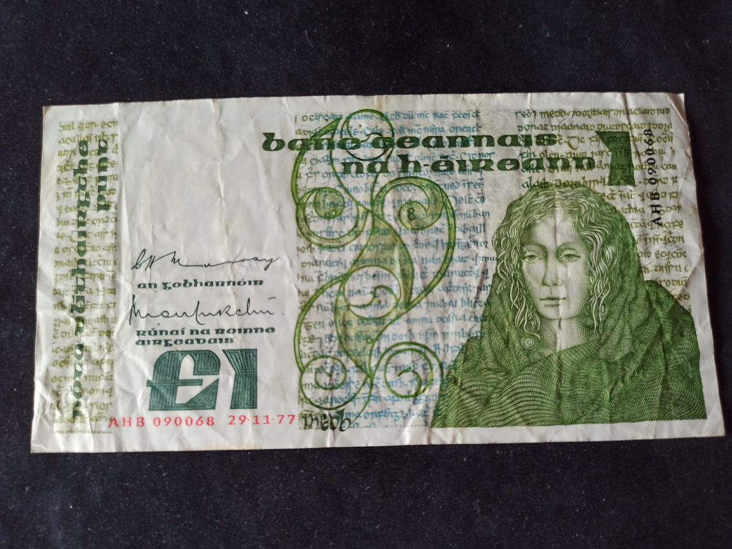Irlande : 1 Pound 1977