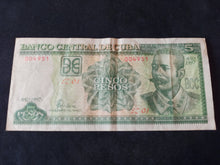 Charger l&#39;image dans la galerie, Cuba : 5 pesos 1997
