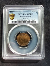 Charger l&#39;image dans la galerie, UK Great Britain : Farthing 1886 ; PCGS : MS 63
