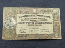 Charger l&#39;image dans la galerie, Suisse : 5 Francs 1916 Année Rare
