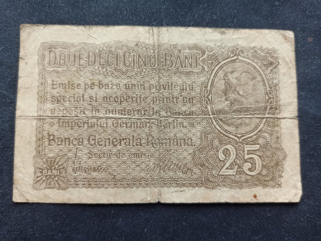 Roumanie : 25 Bani 1917