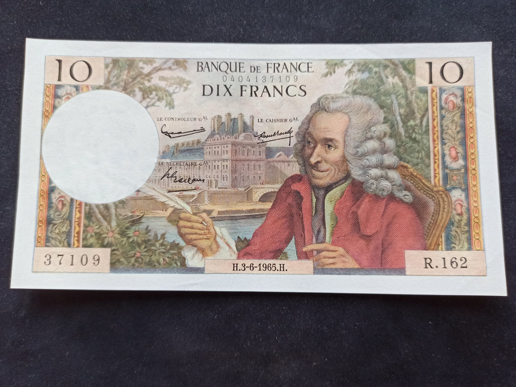 10 Francs Voltaire (3-6-1965)