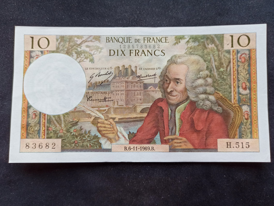 10 Francs Voltaire (6-11-1969)
