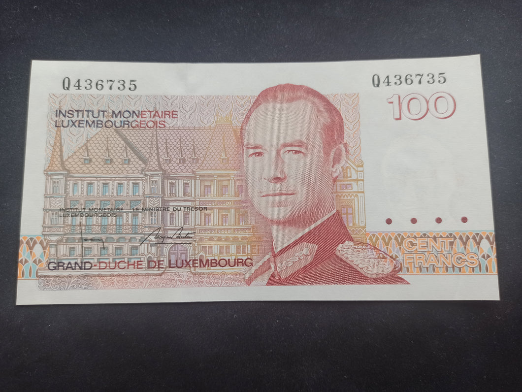 Luxembourg : 100 Francs 1993 ; Qualité