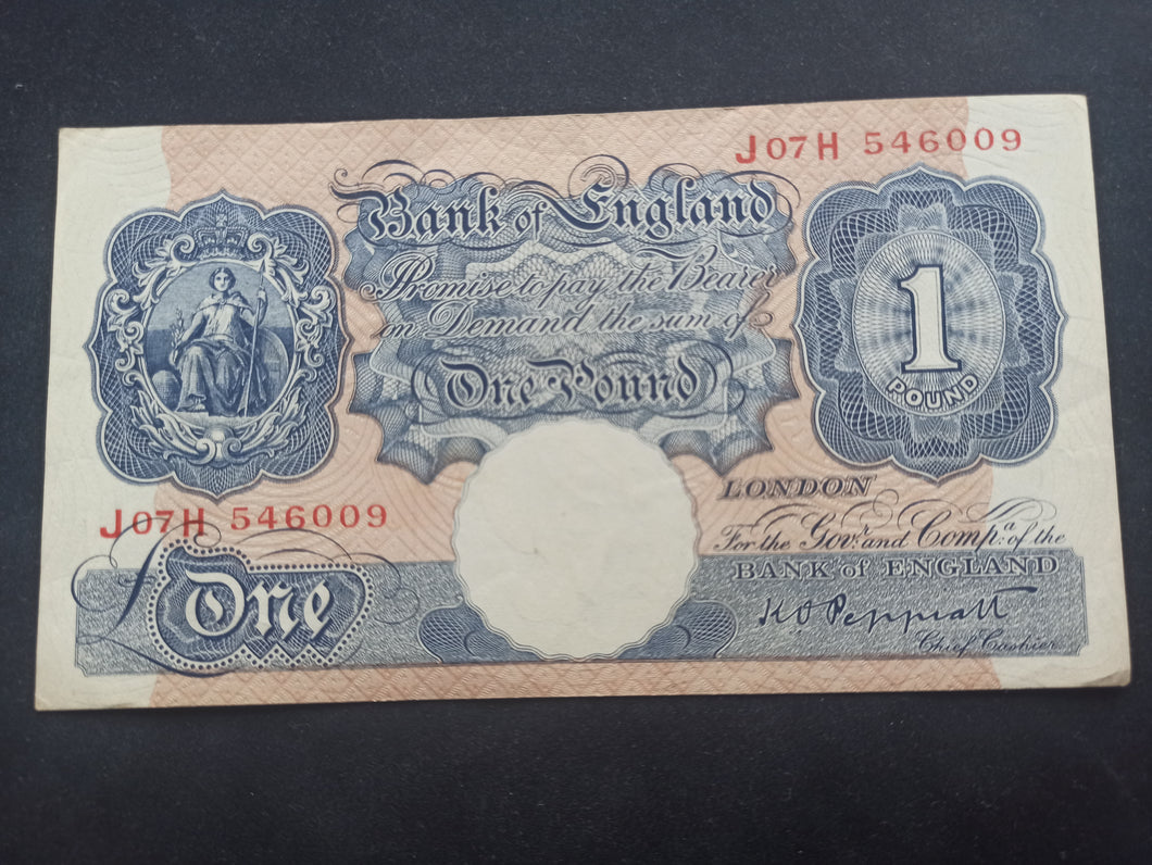 UK : Grande bretagne : One Pound 1940-48 Peppiatt
