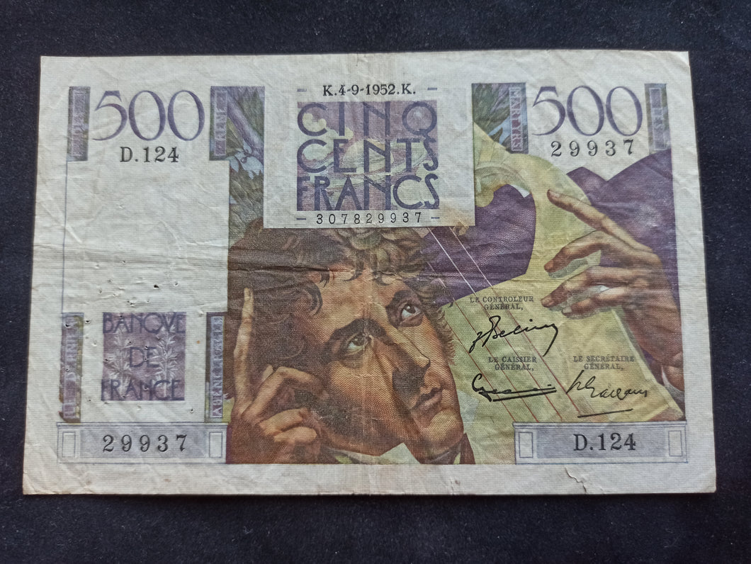 500 Francs Chateaubriand (4-9-1952)