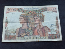 Charger l&#39;image dans la galerie, 5000 Francs Terre &amp; Mer (10-3-1949)
