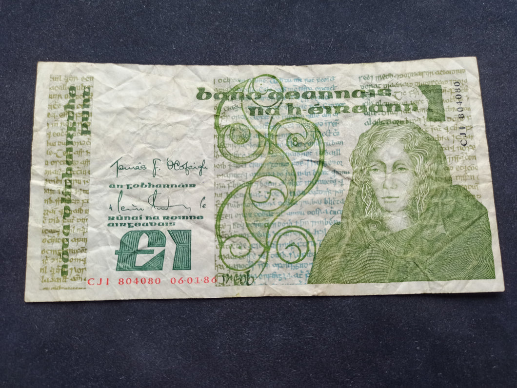 Irlande : One Pound 1986