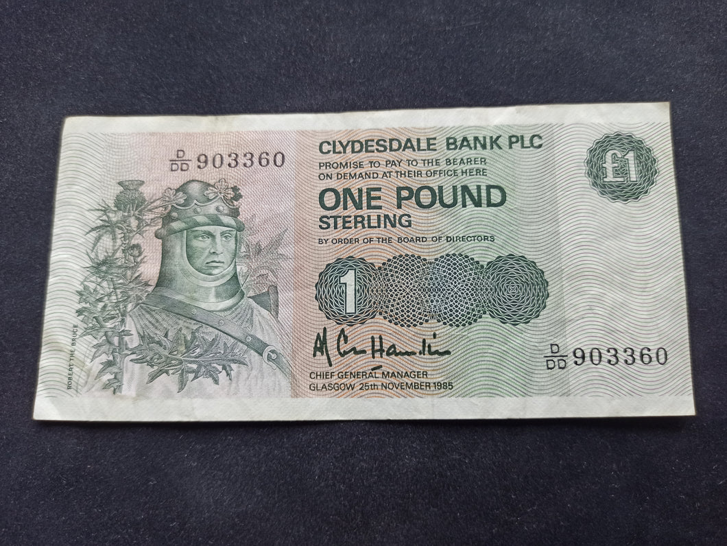 Ecosse : 1 Pound 1985