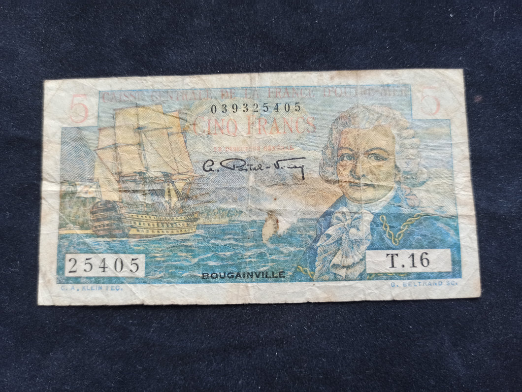 Outre Mer : 5 Francs 1947 Bougainville
