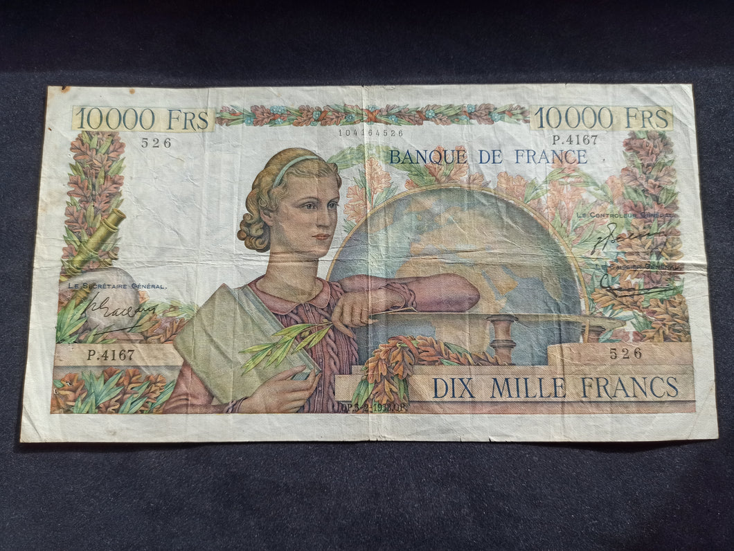 10000 francs Génie (5-2-1953)