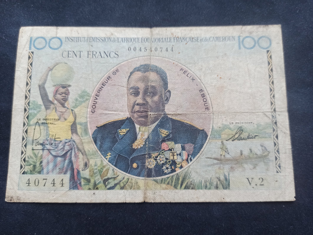 Afrique Equatoriale & Cameroun : 100 Francs 1957