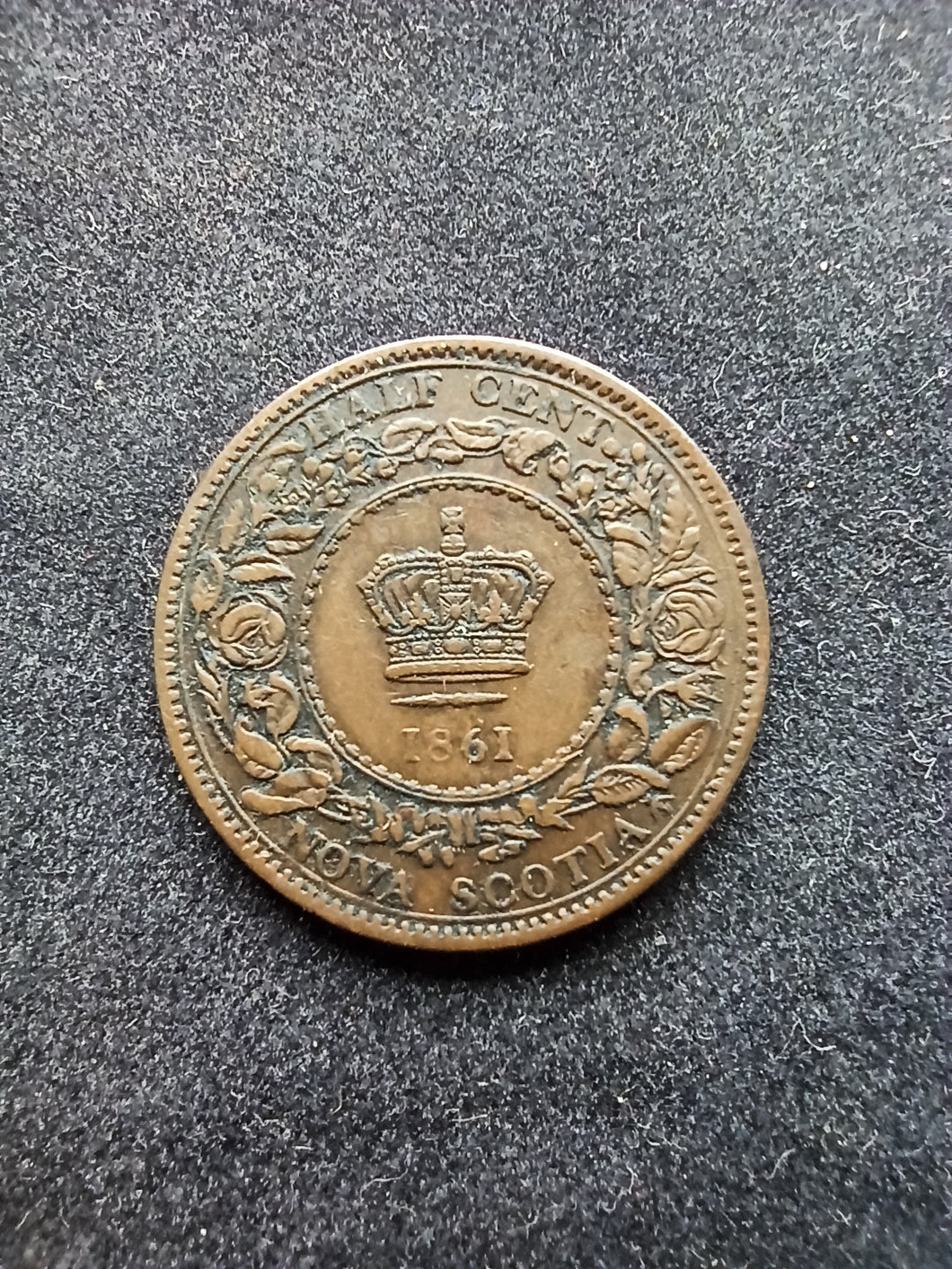 Nova Scotia : 1/2 Half Cent 1861