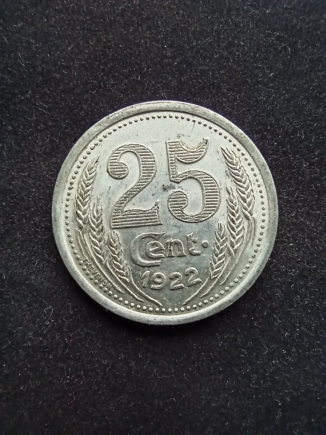 Monnaie de Nécessité : Eure et Loire : 25 Centimes 1922