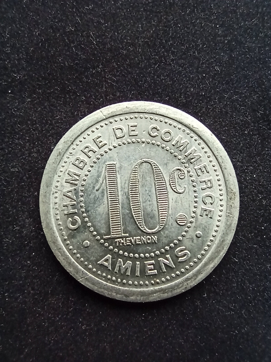 Monnaie de Nécessité : Amiens : 10 Centimes 1921