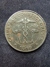 Charger l&#39;image dans la galerie, Monnaie de Nécessité : Algérie : 10 Cent 1916 Alger Fer
