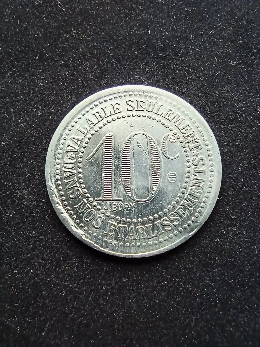 Monnaie de Nécessité : Vichy : 10 Centimes 1922