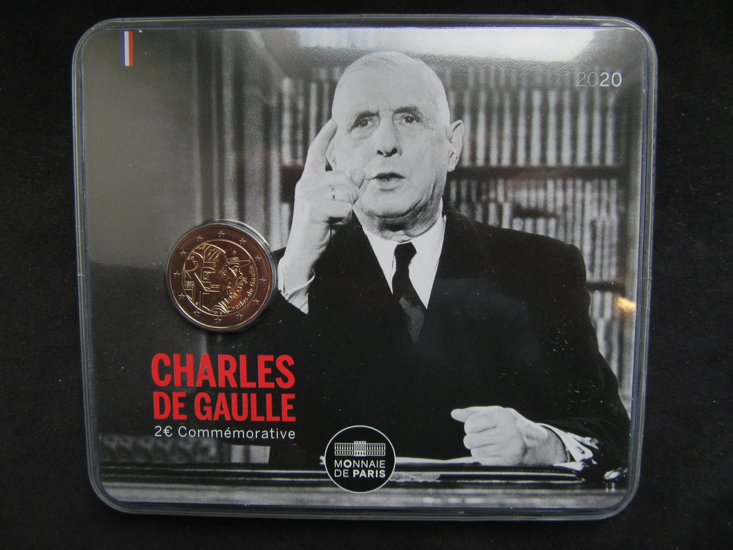 2020 : 2 Euro Commémorative BU France : De Gaulle