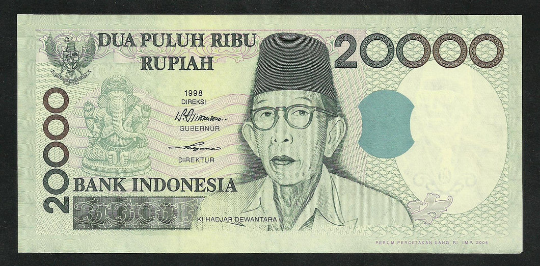Indonésie : 20000 Rupiah 1998