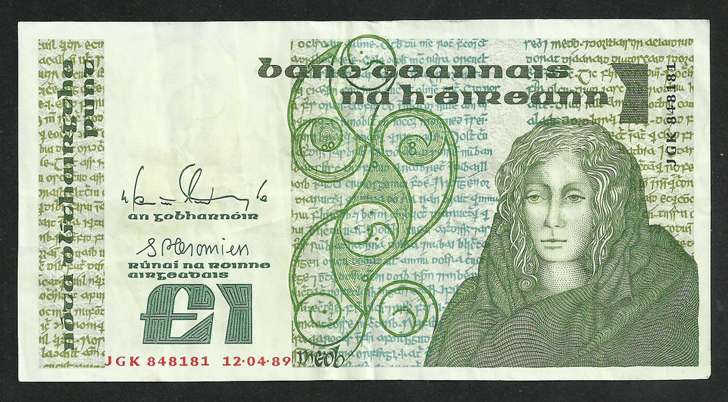 Irlande : 1 Pound (12-4-1989)