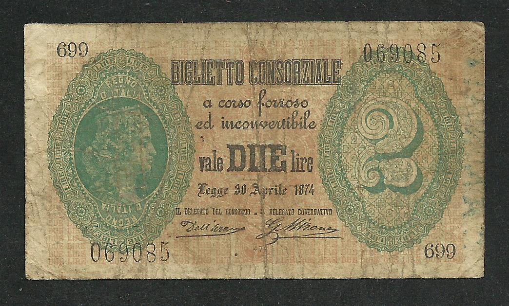 Italie : 2 Lira 1874