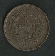 Charger l&#39;image dans la galerie, Luxembourg : 5 Centimes 1855 ; Qualité
