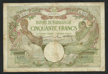 Charger l&#39;image dans la galerie, Madagascar : 50 Francs 1937-47
