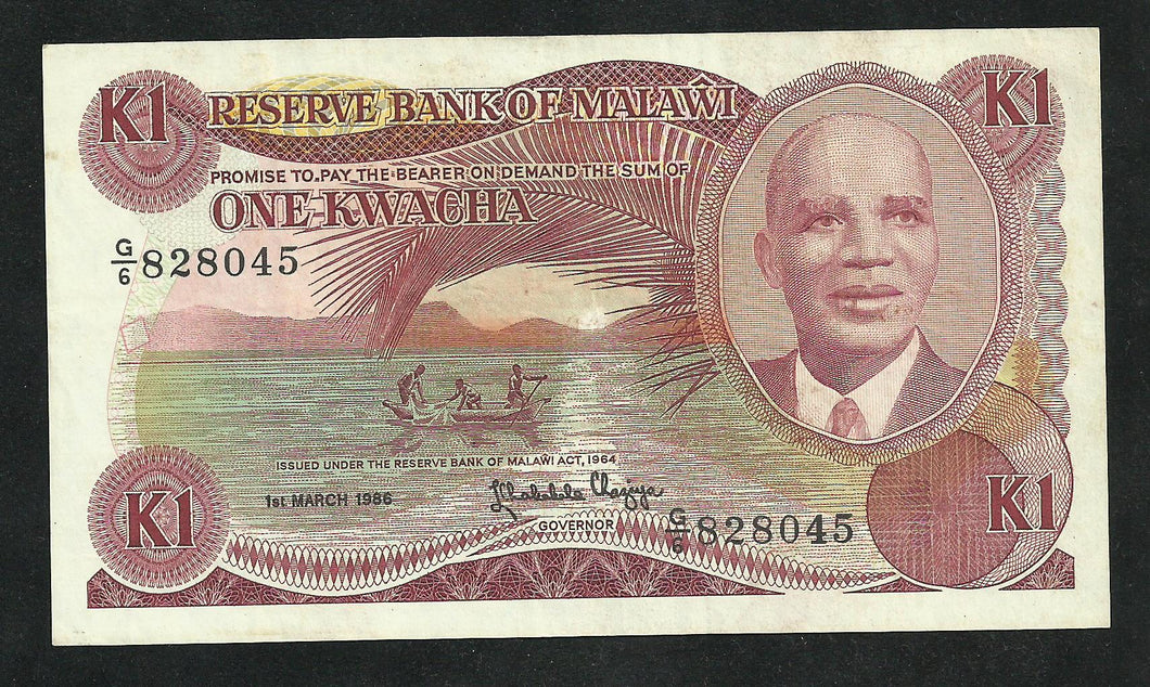 Malawi : 1 Kwacha 1986