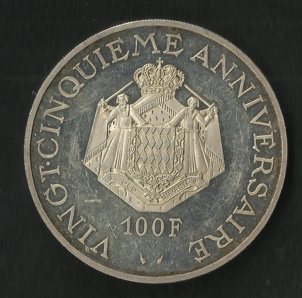 Monaco : 100 Francs Argent 1974