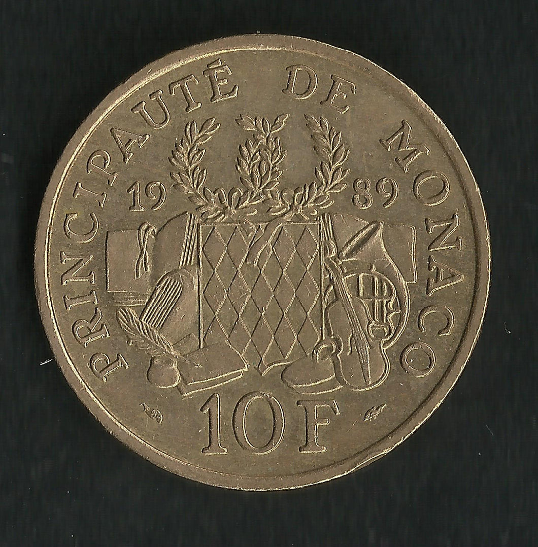Monaco : 10 Francs 1989 : Fondation Prince Pierre
