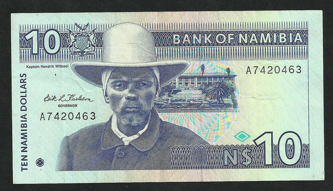 Namibia : 10 Dollars 1993