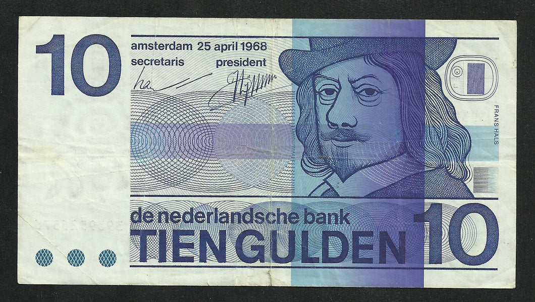 Pays Bas : 10 Gulden 1968