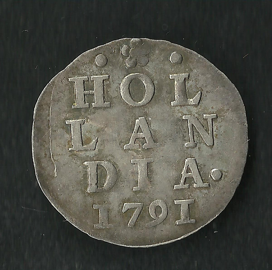 Inde Néerlandaises : 2 Stuiver 1791