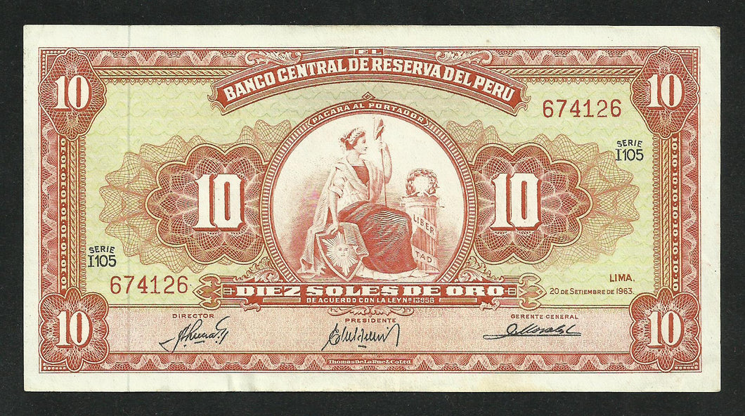 Perou : 10 Pesos 1963