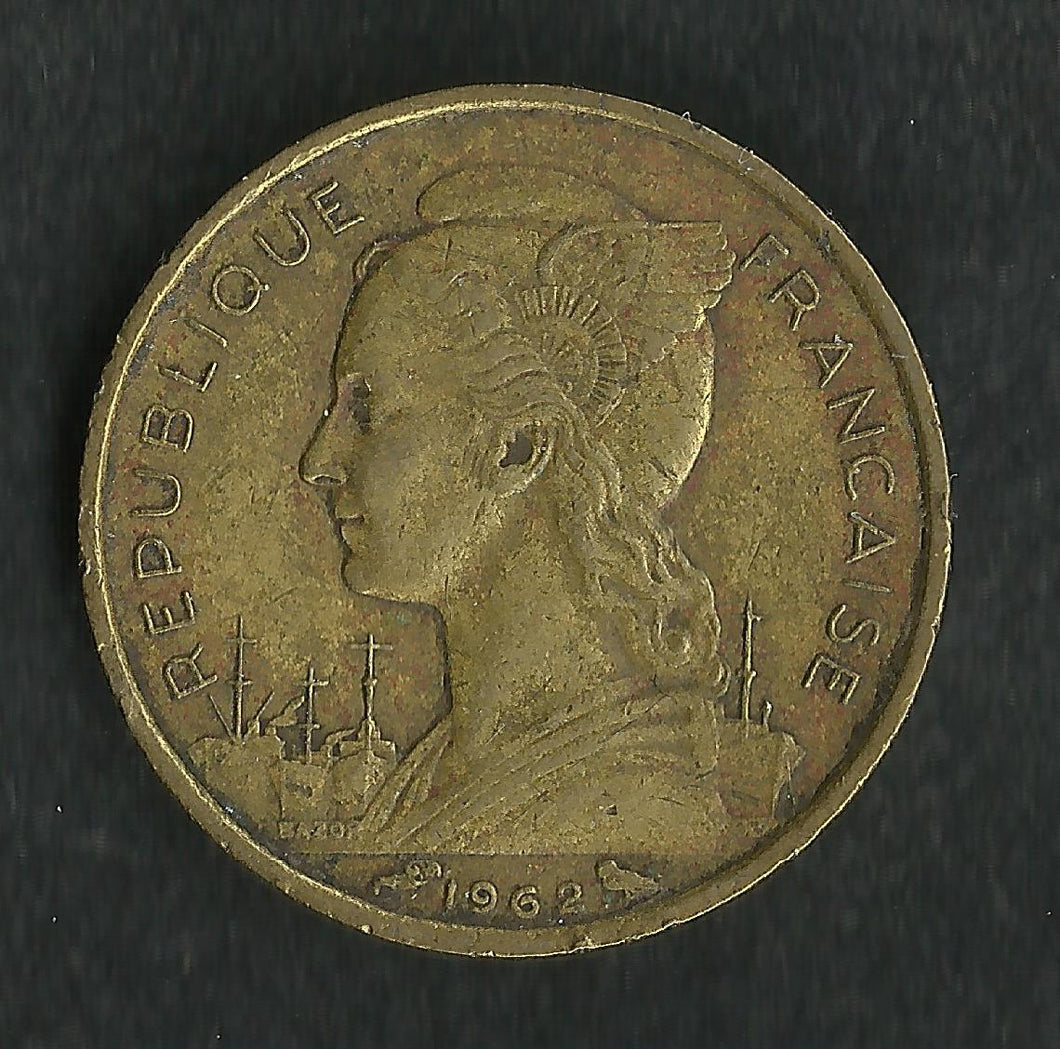 Colonies Françaises : Réunion : 10 Francs 1962