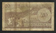 Charger l&#39;image dans la galerie, Rwanda : 20 Francs 1969
