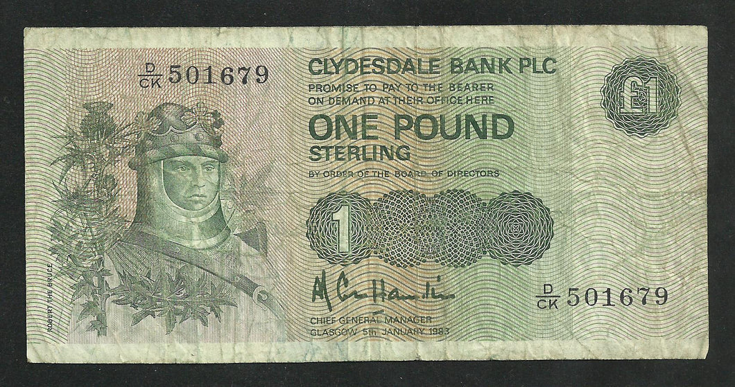 Ecosse : 1 Pound 1983