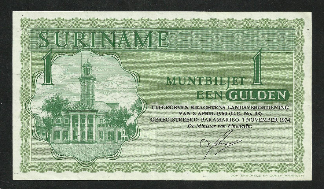 Suriname : 1 Dollar 1974